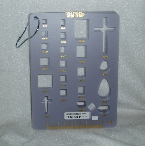 Gem-Temp template for laying out stones