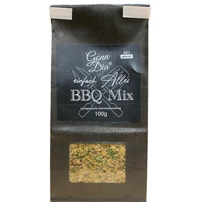 BBQ Mix (Blockbodenbeutel, schwarz, Fenster rechteckig)