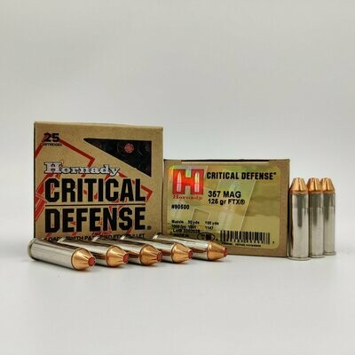 Hornady Critical Defense 357 Mag FTX 125gr
