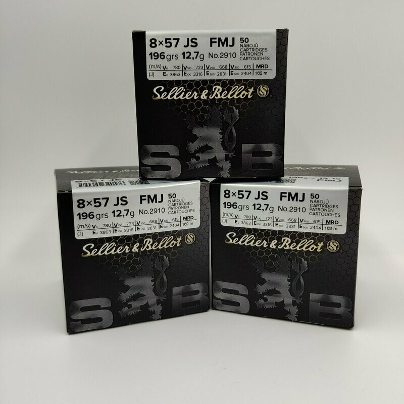 Sellier&Bellot 8x57 JS FMJ 196gr/12,7g