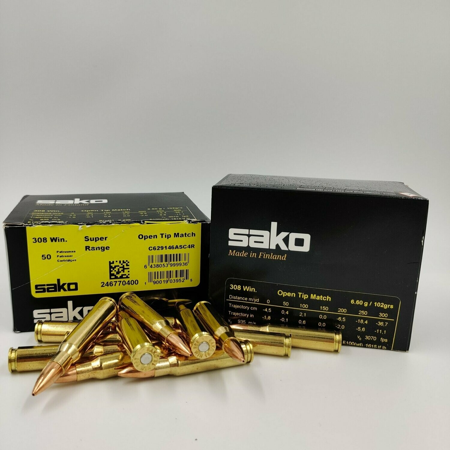 Sako .308 Win. Open Tip Match 6,6g/102gr
