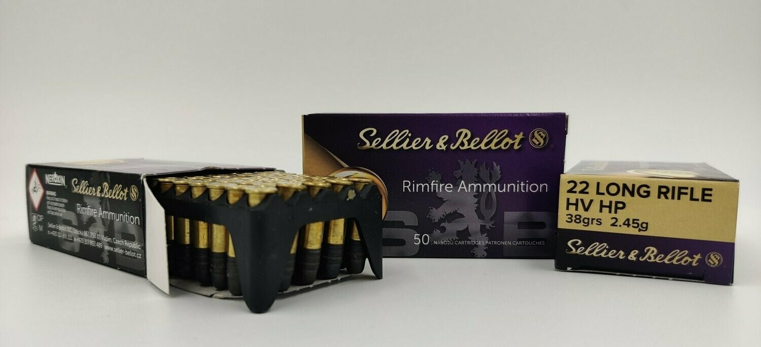 Sellier&Bellot .22lr. HV HP 38gr