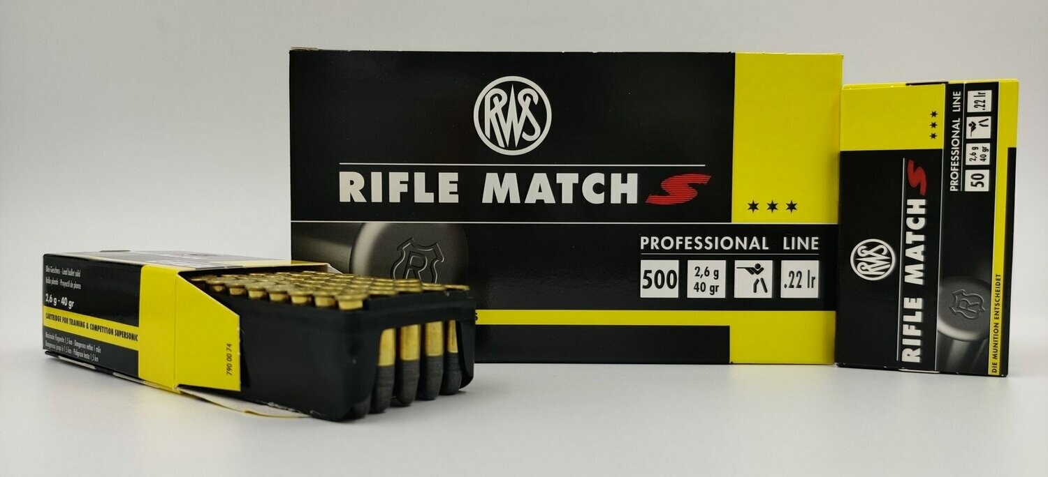 RWS .22lr Rifle Match S 2,6g/40gr.