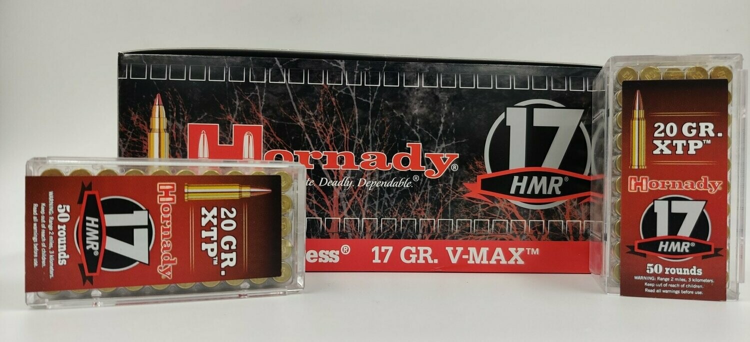 Hornady .17 HMR XTP V-Max 20gr.