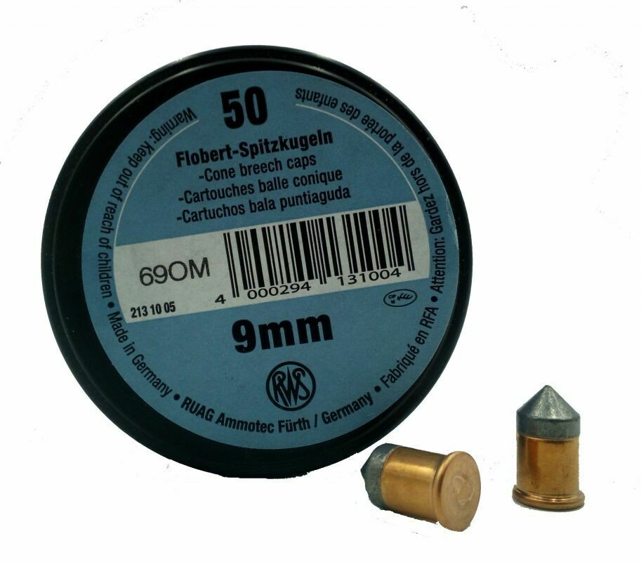 RWS 9mm Flobert Spitzkugeln