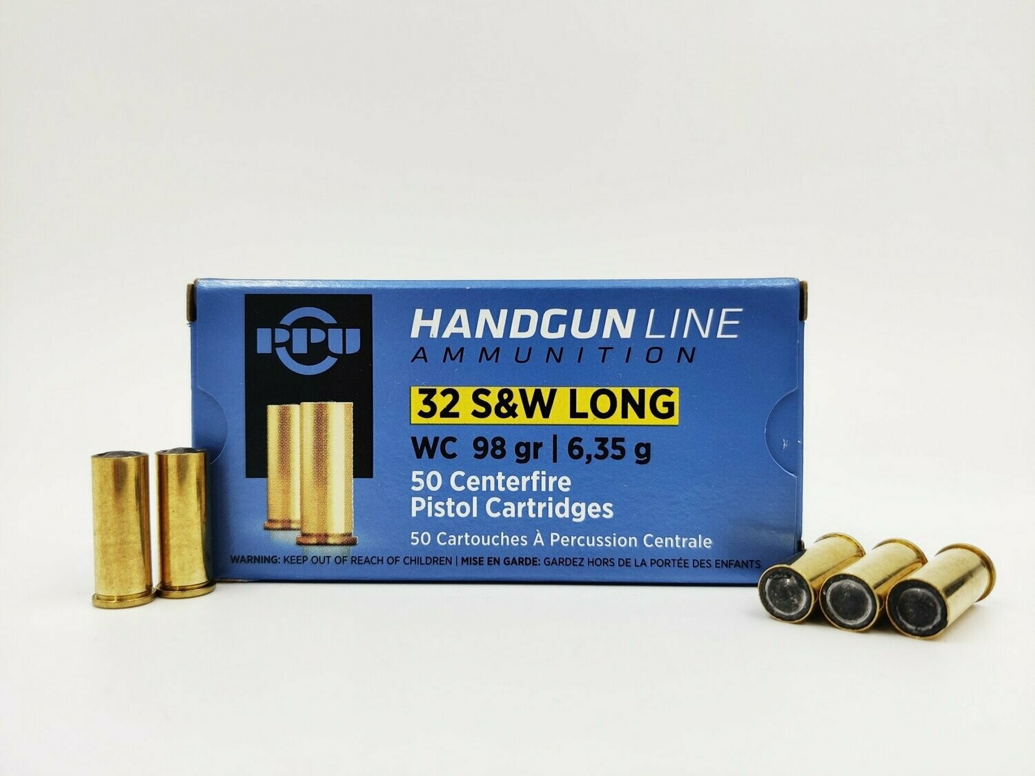 PPU 32 S&W Long WC 98 gr.