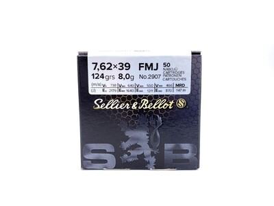 Sellier&Bellot 7,62x39 124grs/8g FMJ