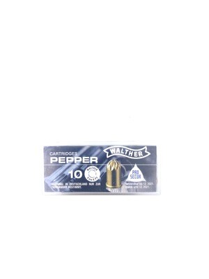 WALTHER Cartridges PEPPER 9mm R. PV
