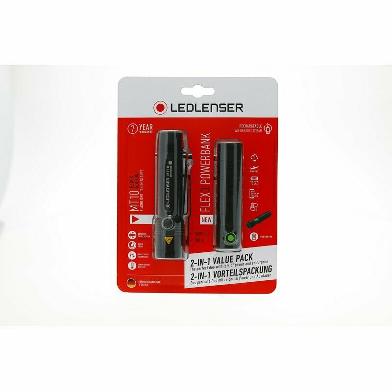Ledlenser MT10 + FLEX3 POWERBANK VORTEILSPACKUNG