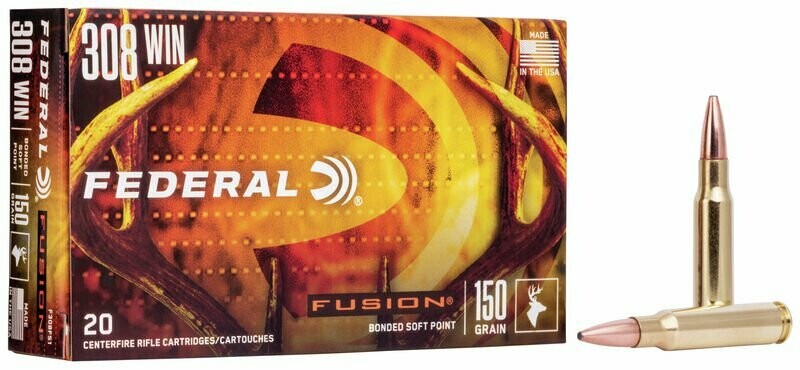Federal Fusion Bonded Soft Point 308 win 150gr