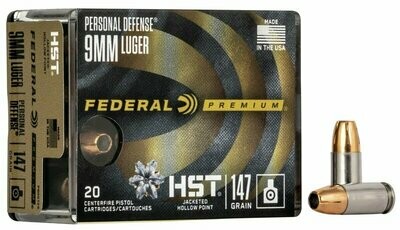 Federal Personal Defense 9mm Luger 147 gr