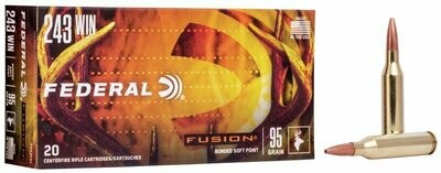 Federal Fusion Bonded Soft Point 243 Win 95gr