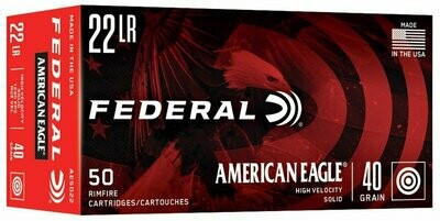Federal American Eagle .22lr  Hihg Velocity 40gr/2,59g