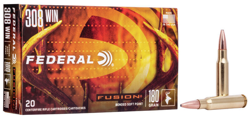 Federal Fusion 308 Win 180gr Bonded Soft Point