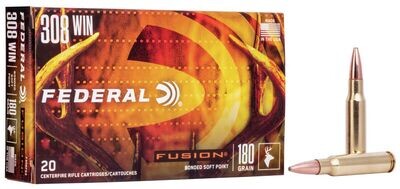 Federal Fusion 308 Win 180gr Bonded Soft Point
