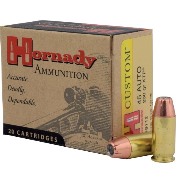 Hornady Custom 45 Auto XTP 200gr