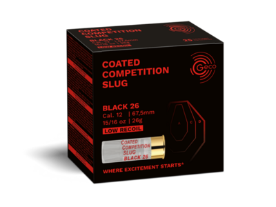 Geco Coated Competition Slug Black 12/67,5 26g Flintenlaufgeschoss
