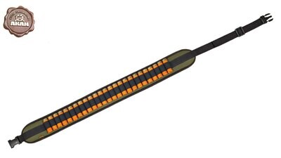 AKAH Patronengürtel Neopren Grün