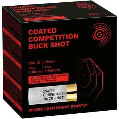 Geco Coated Competition Buck Shot 12/65 27g 9 Pellets