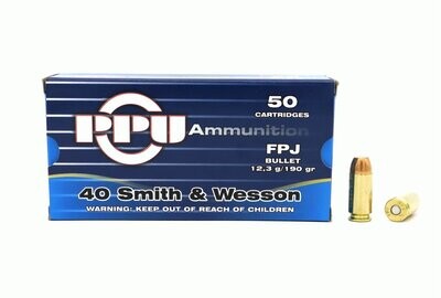 PPU 40 S&W  12,3g/190gr