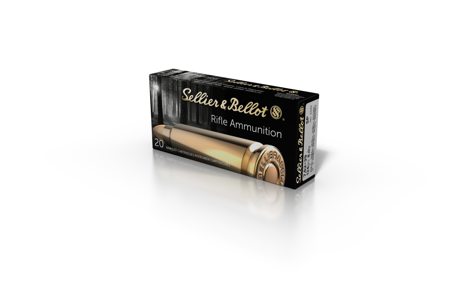 Sellier&Bellot 7,62x39 TM 8g/124gr