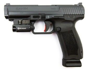 Canik TP9 SF Mod. 2 black (alternativ: DEB Sand, schwarz/grau) inkl. Olight Waffenlicht