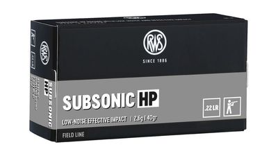 RWS .22lr Subsonic HP 2,6g/40gr