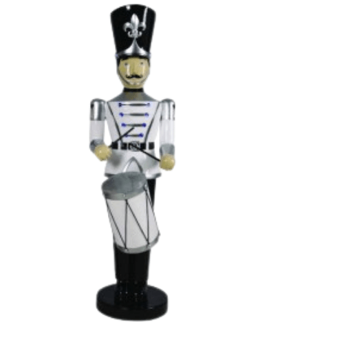 Toy Soldier with Drum 6ft (White)