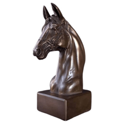 Horse Head Bust Bronze
