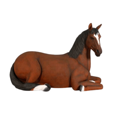 Horse Resting Statue