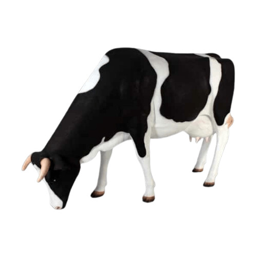 Cow Grazing Statue