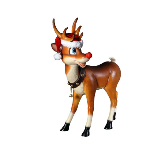 Funny Reindeer Standing Figure
