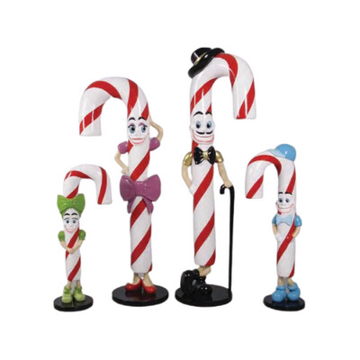 Candy Cane Family Figures