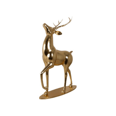 Majestic Stag Figure-Gold Leaf