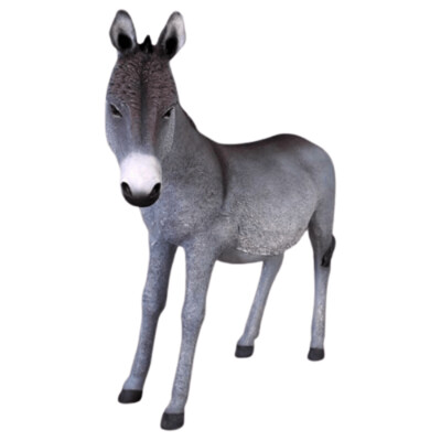 Grey Donkey Statue