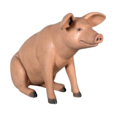 Sitting Pig Small Pink