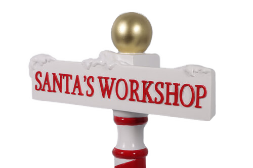 Santa's Workshop Sign