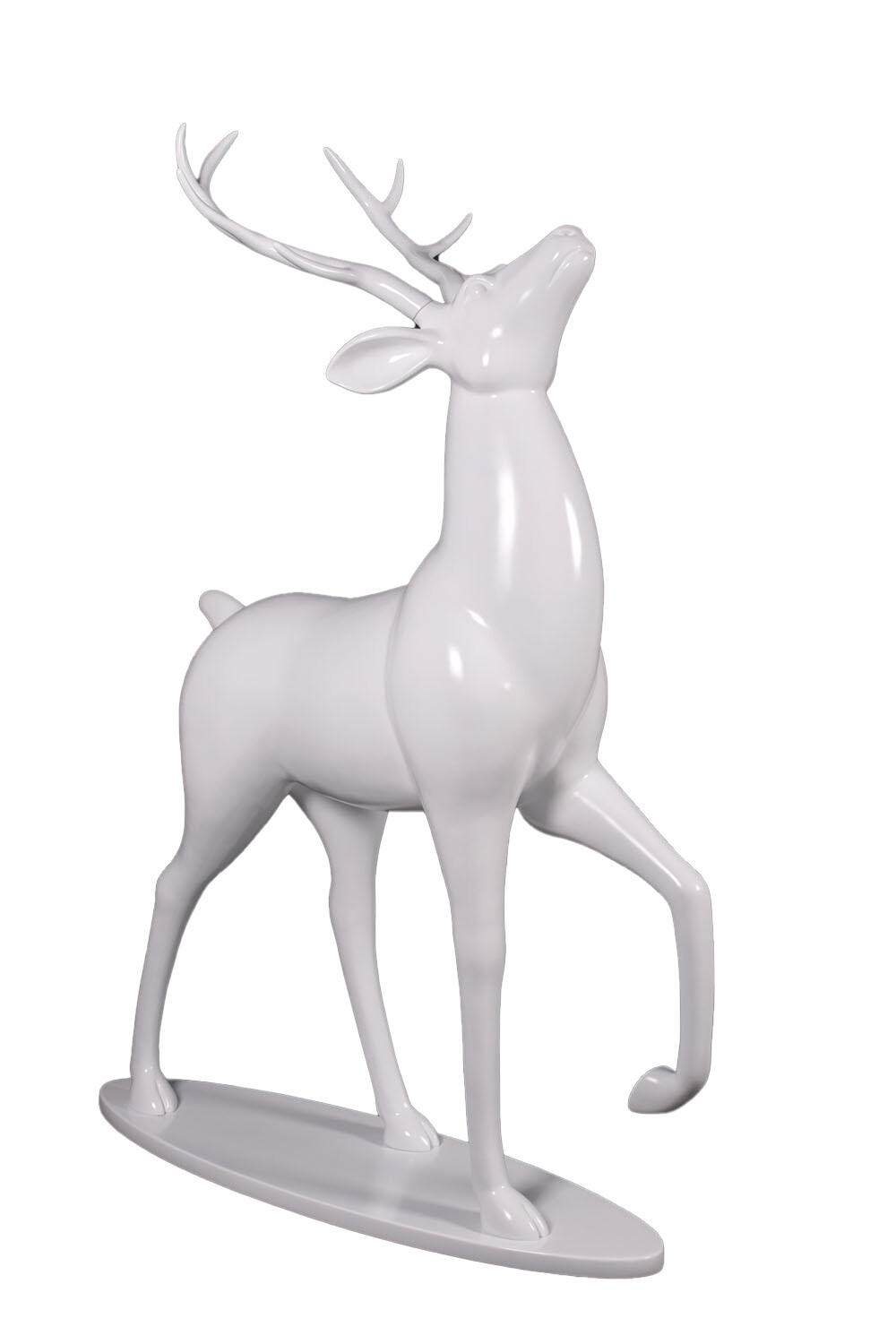 Majestic Stag Figure White