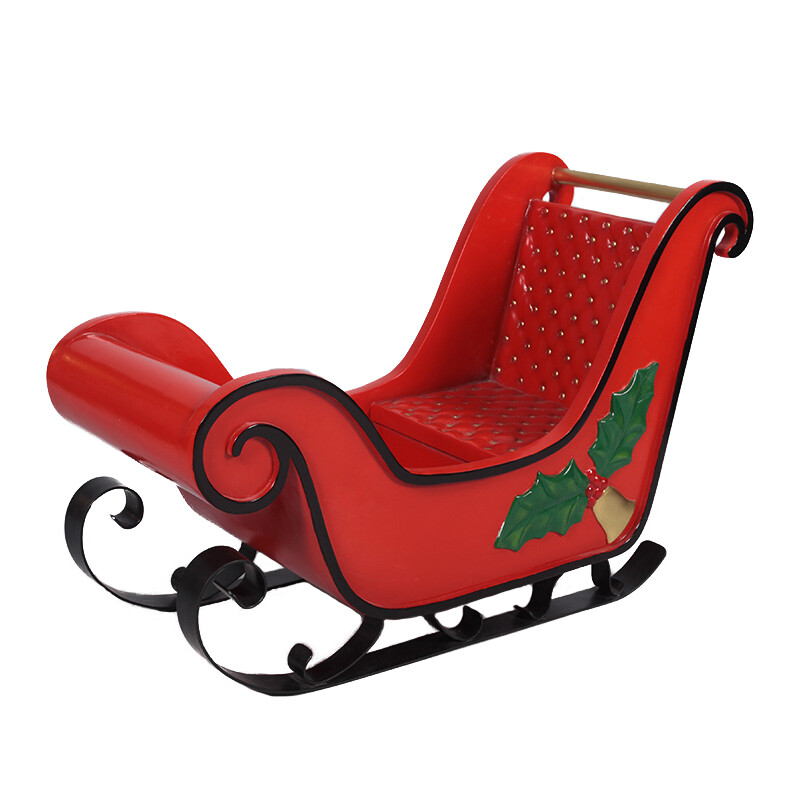 Kid's Sleigh with Mistletoe