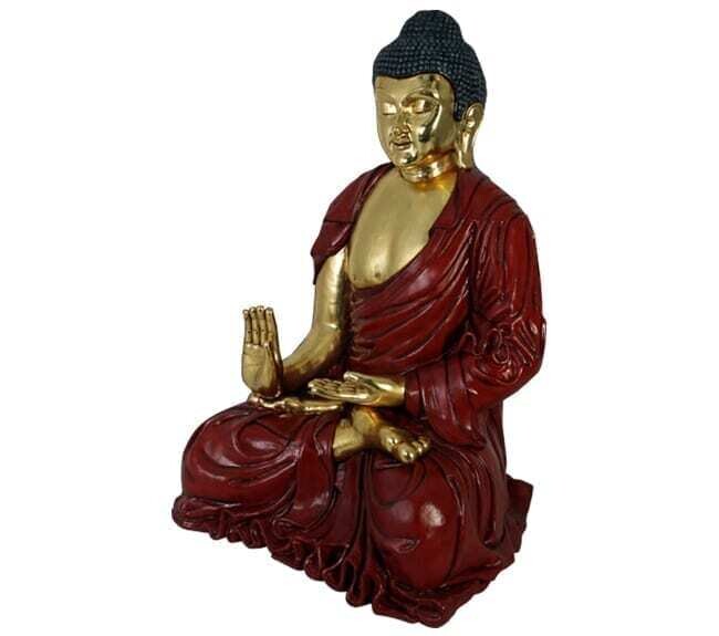 Red & Gold Buddha Statue