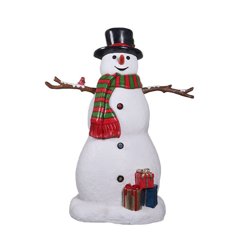 Snowman with Gifts