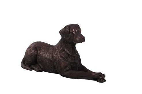 Labrador Dog Lying Bronze