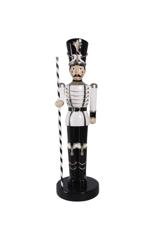 Toy Soldier with Baton 6.5ft (White) (Right)