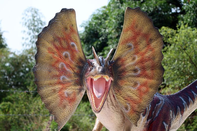 Dilophosaurus Dinosaur Model-Gel Coat Dilophosaurus Dinosaur Model-Gel Coat