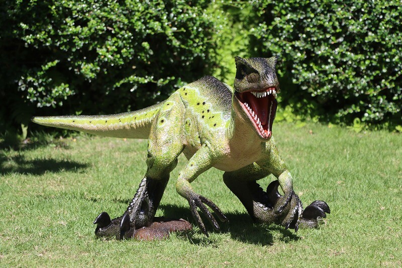 Velociraptor Steel Claws Dinosaur Model