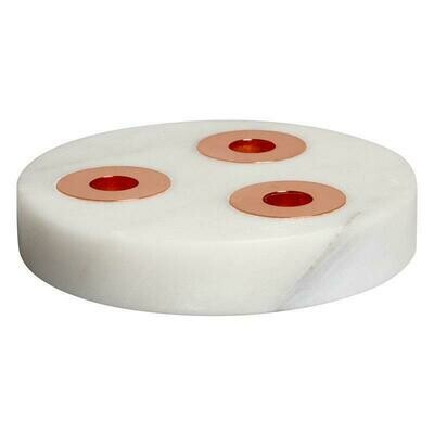 &K Amsterdam Marble Candle Holder - Trio