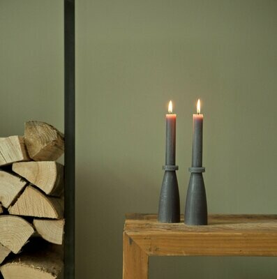 Rustik Lys Sculpture Candle - Dusty Green