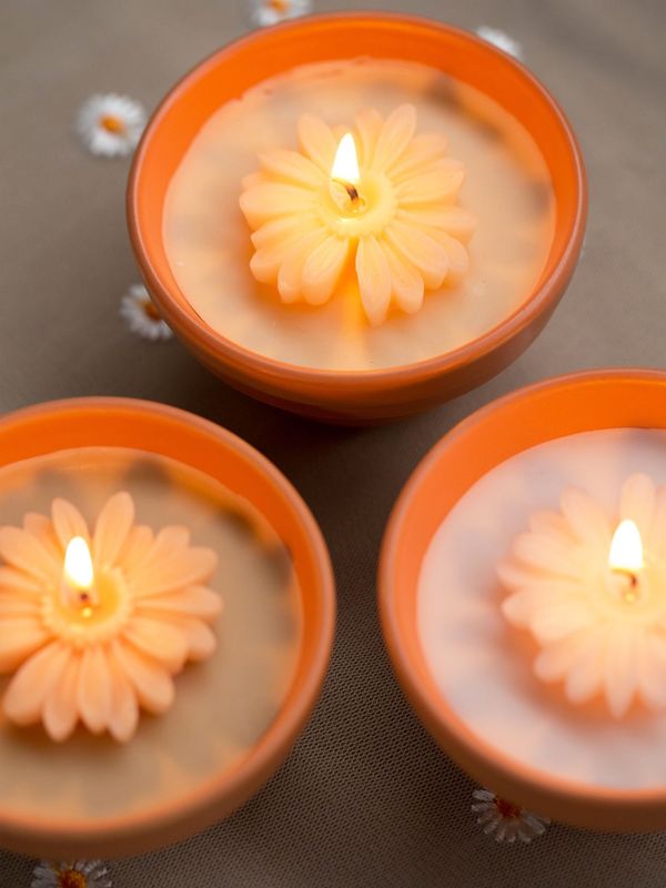 Flower  Bowl Assorti - Rustik Lys