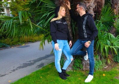 Sweat à capuche croisé