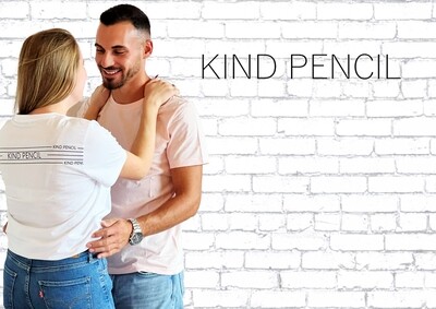 T-Shirt Normal Blanc &amp; motif sur dos